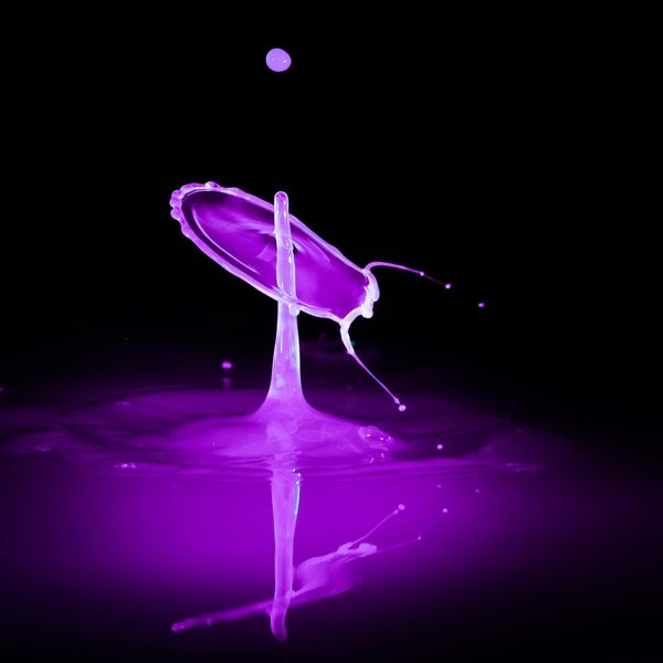 Artistic capture of fluid motion in a bright room.